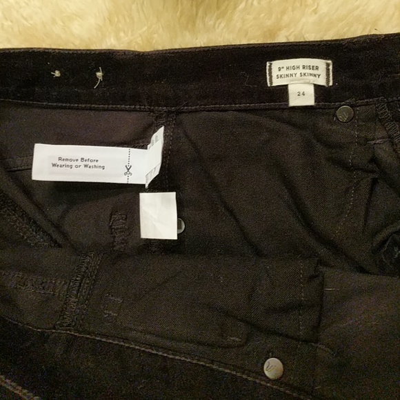 Madewell VELVET high riser skinnies - Picture 3 of 5